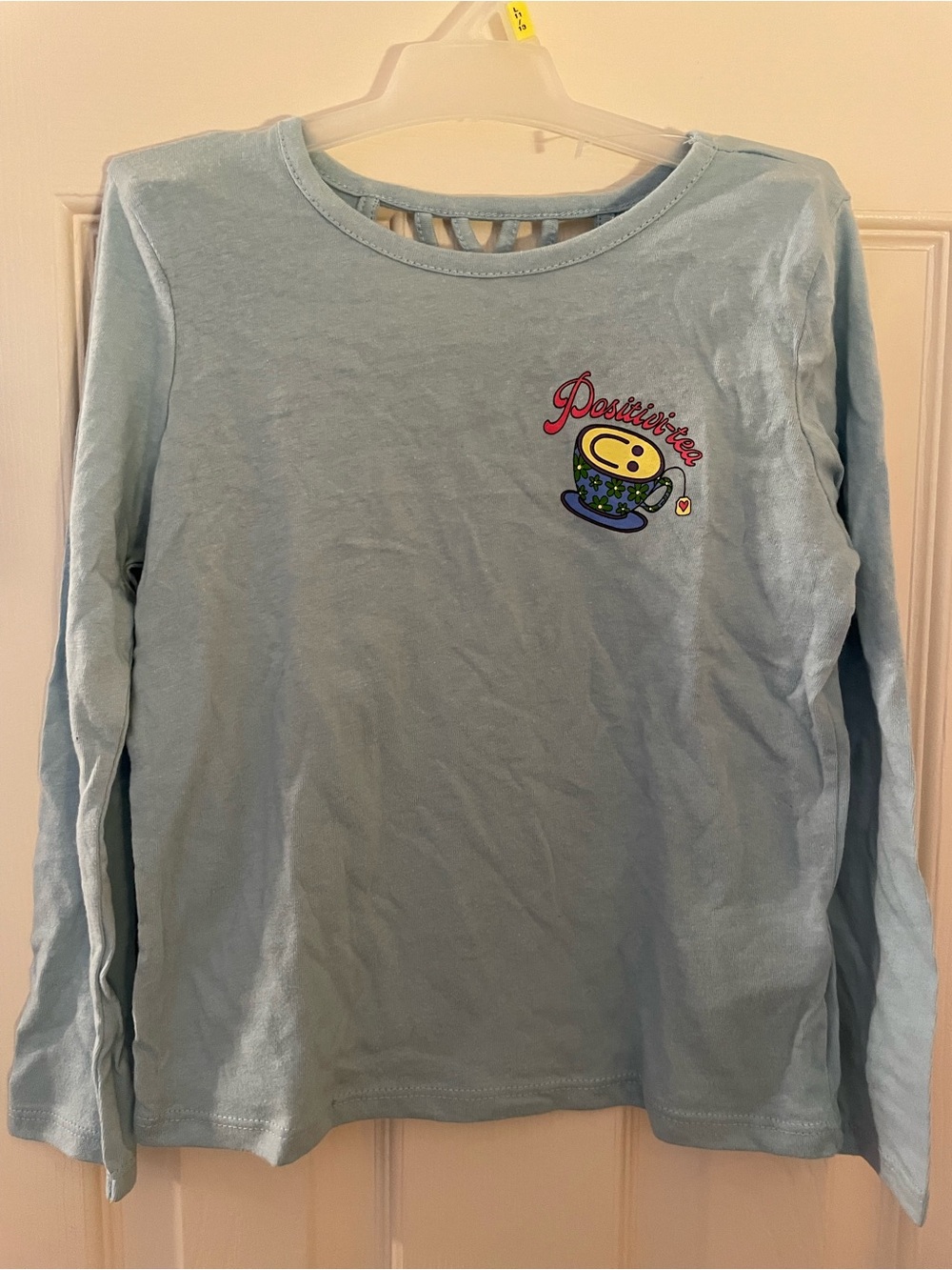 Positivi-Tea Blue Long Sleeve Kids Top Old Navy New